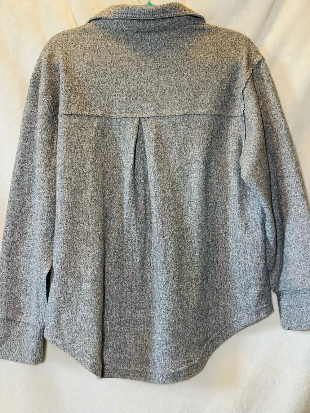 Oregon State Gray Button-Up Shacket